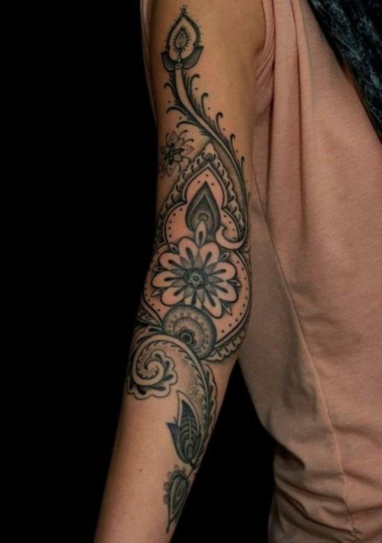 ιδέες για τατουάζ βοτανικού μανικιού