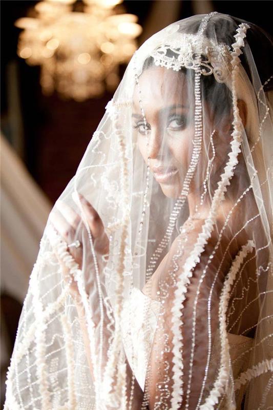 γαμήλια χτενίσματα με πέπλο vintage γαμήλιες ιδέες από την αφρική