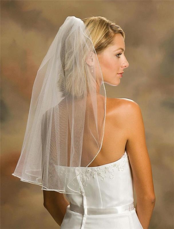γαμήλια χτενίσματα με πέπλο vintage γαμήλιες ιδέες επιμηκύνουν οπτικά τα μαλλιά