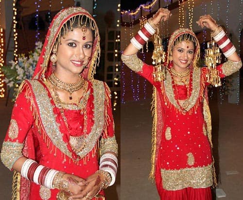 Punjabi Düğün Şalvar Takım Elbise