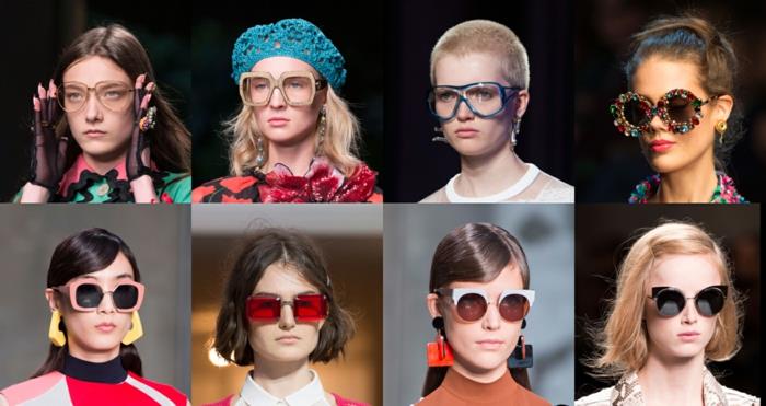 μοντέρνα γυαλιά τρέχουσες τάσεις milano εβδομάδα μόδας
