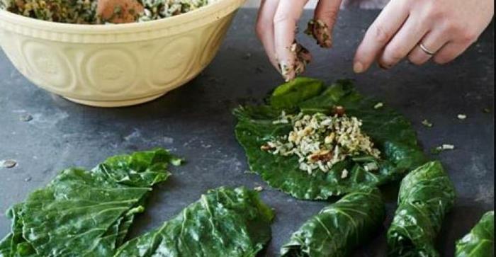 συνταγές άγριου σκόρδου vegan σαλάτα
