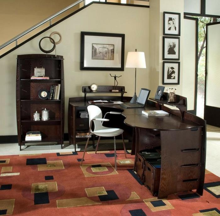 έπιπλα γραφείου σπίτι γραφείο ευγενή έπιπλα γραφείου σκούρο ξύλο