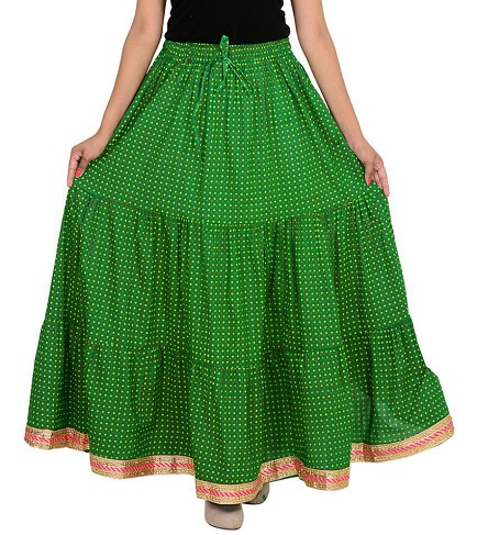 Žalias šluotos sijonas
