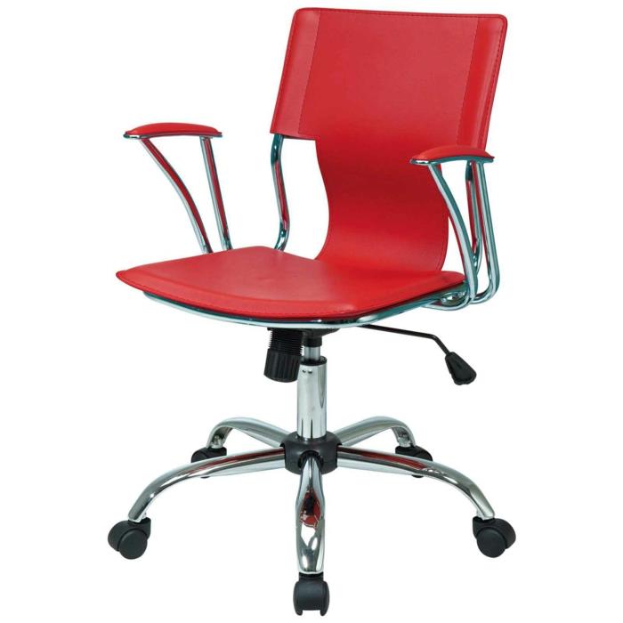 Επιλογή καρέκλας γραφείου κόκκινο άνετο σχέδιο