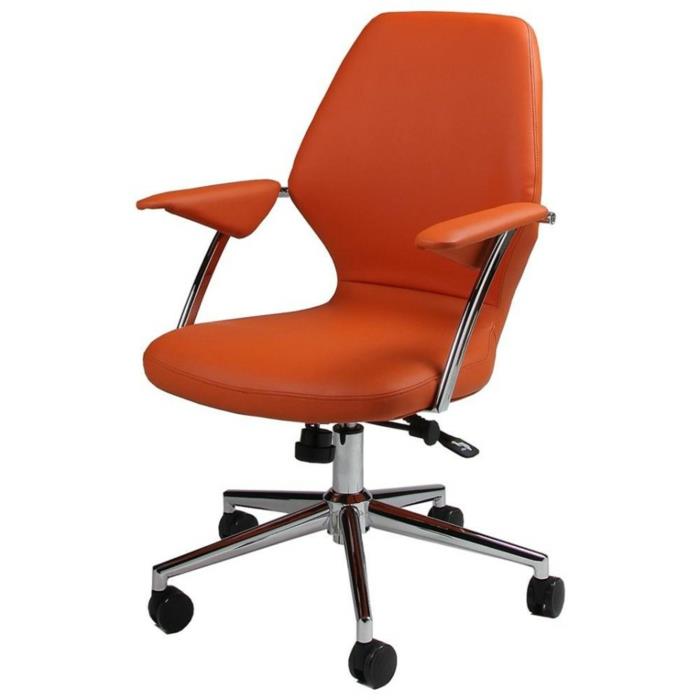 καρέκλα γραφείου σχεδιασμός πορτοκαλί χρώμα δροσερά μπράτσα