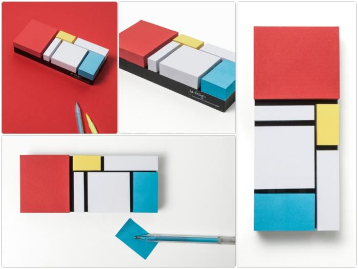 αξεσουάρ γραφείου κολλώδεις σημειώσεις mondrian pa design αξεσουάρ γραφείου