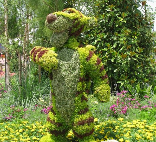 boxwood tiger topiary φιγούρες κήπου whinie pooh