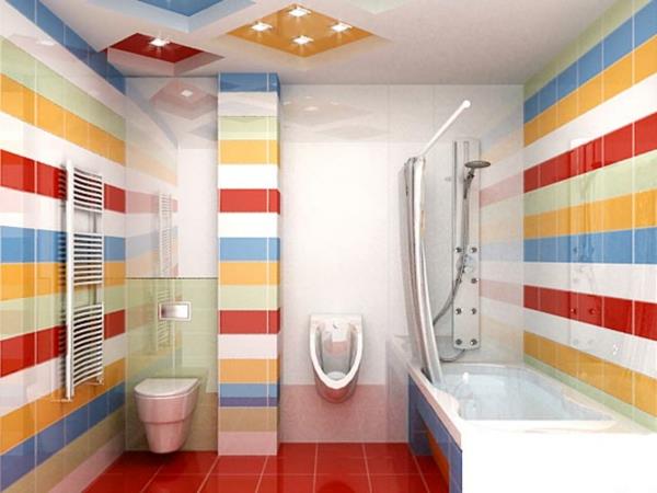 έπιπλα μπάνιου πολύχρωμα πλακάκια ιδέες μπάνιου εικόνες