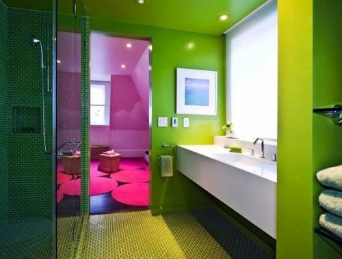 πολύχρωμα μπάνια σχεδιάζει έντονα χρώματα