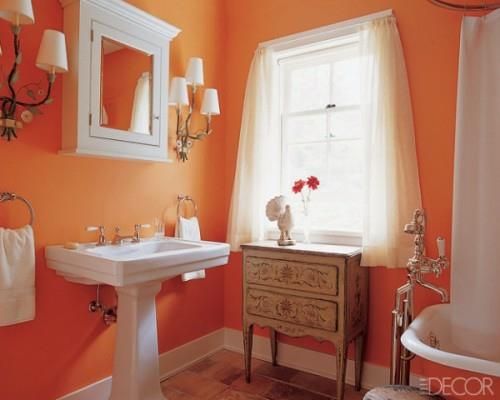 πολύχρωμα σχέδια μπάνιου πορτοκαλί κλασικό