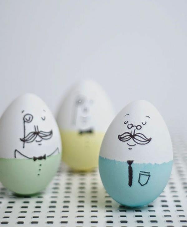 πολύχρωμα αυγά του Πάσχα εικόνες πασχαλινά αυγά ζωγραφίζουν πρόσωπα