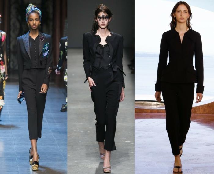 επαγγελματικά κοστούμια γυναίκες 2016 μόδα γυναίκες μόδα μαύρα ρούχα γραφείου κλασικό σχέδιο