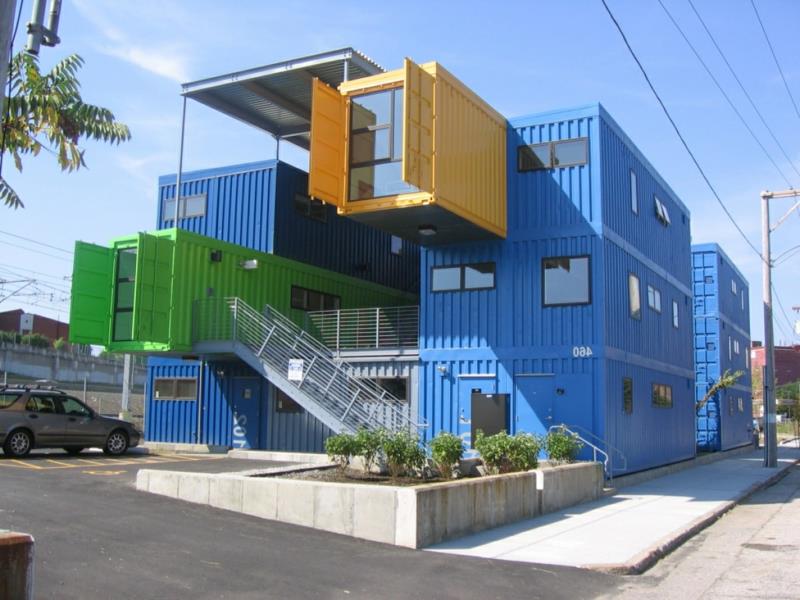 Cargo Box House Container Building Κτίρια εμπορευματοκιβωτίων