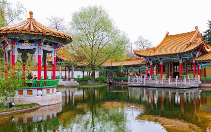 κινεζικός κήπος κήπος περίπτερο κήπος ρίξτε λίμνες