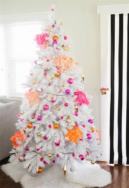 Διακόσμηση χριστουγεννιάτικου δέντρου υπέροχες λεπτομέρειες κοσμημάτων