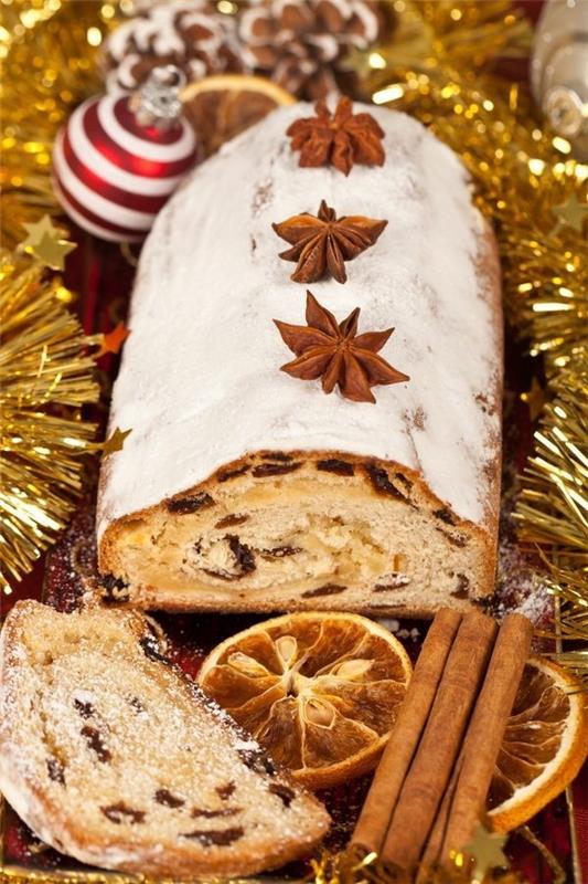 christstollen συνταγή vegan αστέρι γλυκάνισο κανέλα πορτοκάλι