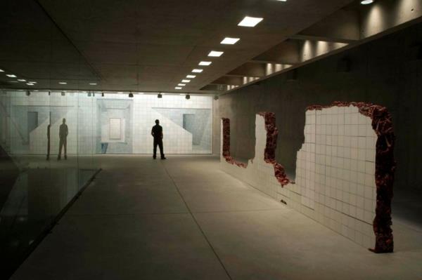 αρχιτεκτονική σχεδίασης γκαλερί πόλης Βραζιλία μινιμαλιστική