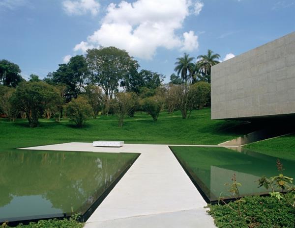 αρχιτεκτονική σχεδιασμού γκαλερί πόλης Βραζιλία εξωτερική λίμνη