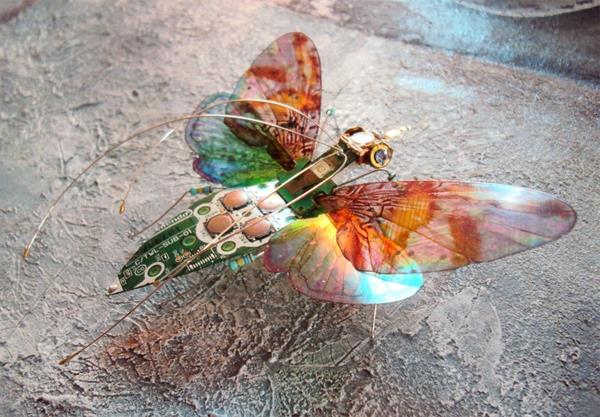 ανταλλακτικά υπολογιστών τέχνη πολύχρωμη πεταλούδα