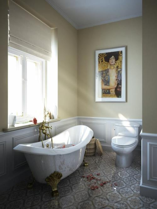 δροσερές φωτογραφίες μπάνιου μπανιέρα κλασική εικόνα σχεδιασμού