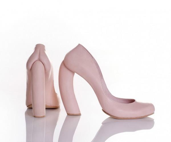 δροσερό ιδιόμορφο γυναικείο παπούτσι φούσκα τσίχλα ροζ χρώμα