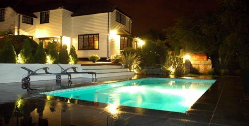 δροσερό κήπο φωτισμού σπίτι φωτιστικό ξαπλώστρα πισίνας