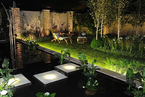 δροσερό κήπο φωτισμού σπίτι φωτιστικό πισίνα