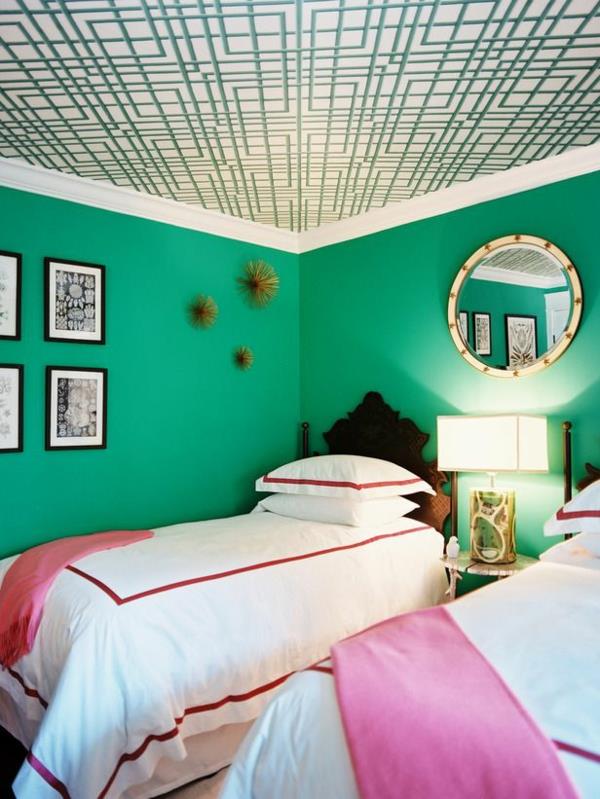 νεανικό δωμάτιο κορίτσι διακοσμητική κουβέρτα πράσινα χρώματα