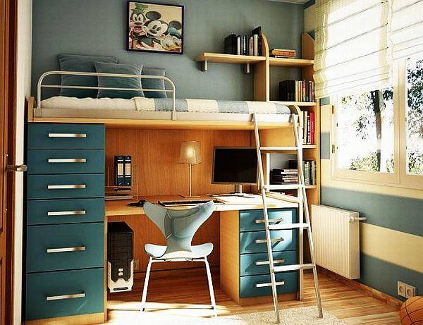 νεανικό δωμάτιο σχεδιασμός σύγχρονες κουκέτες γραφείο σκάλες