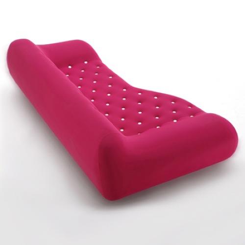 κομψός υπερβολικός καναπές σχεδιάζει ροζ ροζ κομψό