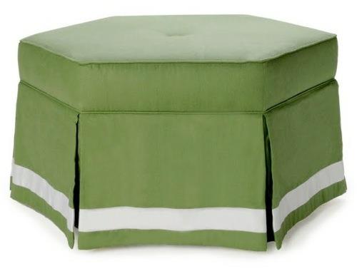 δροσερό στρογγυλό μαξιλάρι καθίσματος σχεδιάζει πράσινες λωρίδες σε λευκό χρώμα