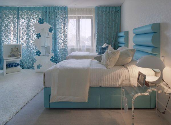 δροσερό υπνοδωμάτιο παλέτα χρωμάτων μπλε ενδιαφέρουσα