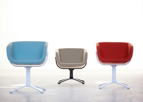 δροσερό σχέδιο καρέκλας γραφείου ανεξάρτητο μπλε κόκκινο μπεζ χρώματα