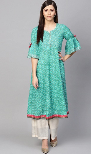 Biba Bandhani Cotton Kurtis