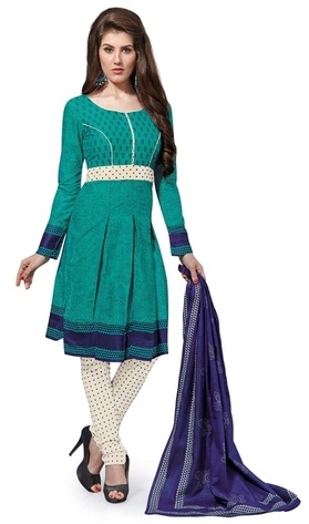 „Polka Dots“ medvilninis „Salwar Kameez“ kostiumas