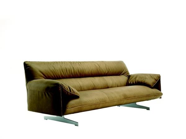καναπές με δέρμα καναπέ με λειτουργία relax