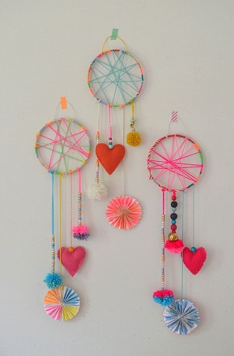 Kızlar için Dream Catcher Craft