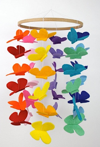 „Butterfly Wind Chime“ amatas mergaitėms