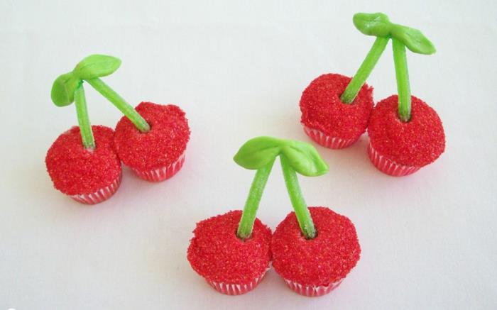 cupcake deco ιδέες κεράσια διακοσμήσεις πάρτι μάφιν γενεθλίων παιδιών