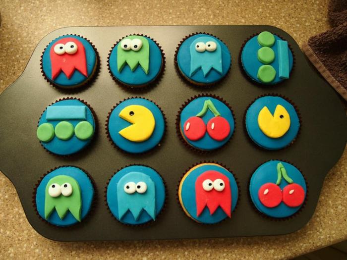 ιδέες cupcake deco πάρτι pacman σχεδιασμός cupcakes συνταγές