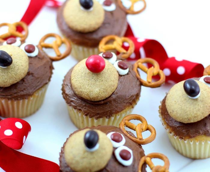 Ιδέες για διακόσμηση cupcake χριστουγεννιάτικο πάρτι ταράνδων
