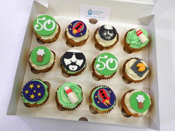 cupcake deco muffins ιδέες γενεθλίων big lebowski
