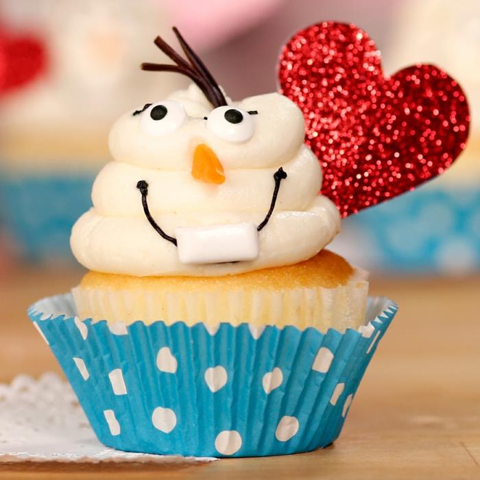 Cupcake διακόσμηση muffins ιδέες για την ημέρα του Αγίου Βαλεντίνου καρδιά αρσενικό