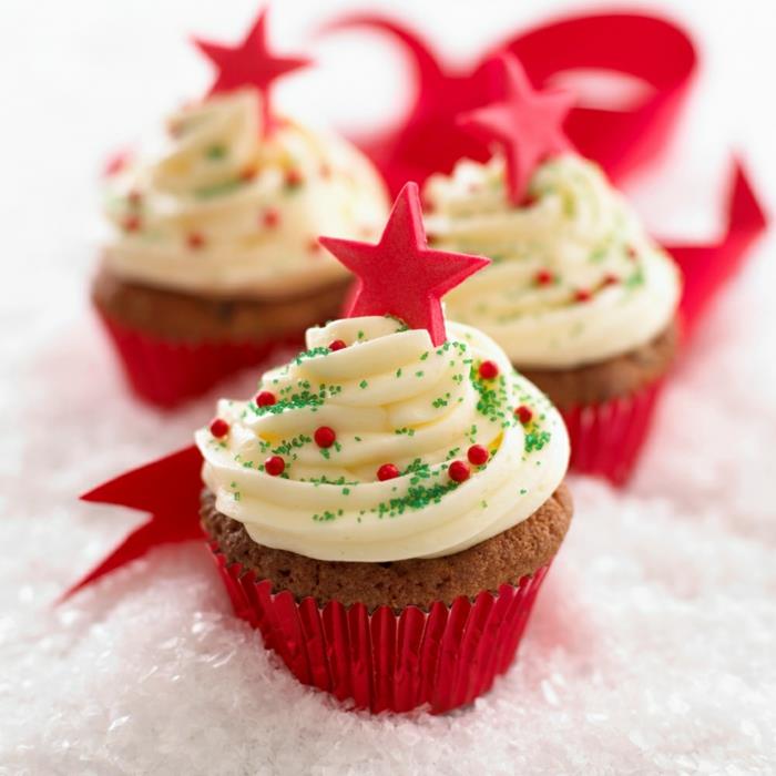 cupcake deco muffins χριστουγεννιάτικο σχέδιο χειμερινές συνταγές cupcakes