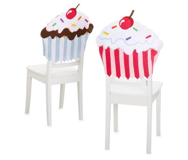 cupcakes έπιπλα σχεδιάζει καρέκλες τραπεζαρία λευκή ξύλινη πλάτη