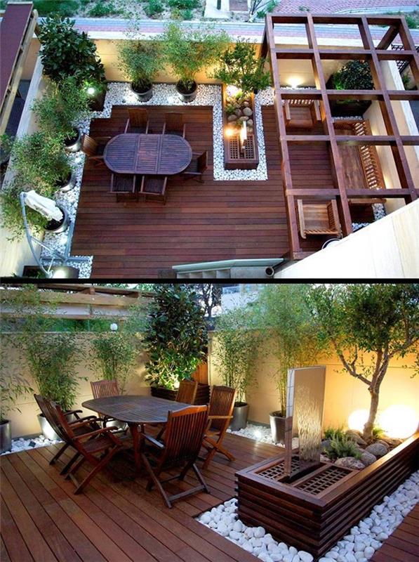 σχεδίαση βεράντας οροφής όμορφη θέα ιδέες διακόσμησης έπιπλα κήπου δημιουργικές ιδέες κήπου ιδέες πρωινού εναέρια άποψη