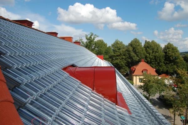 τούβλα στέγης διαφανής στέγη ηλιακή ενέργεια