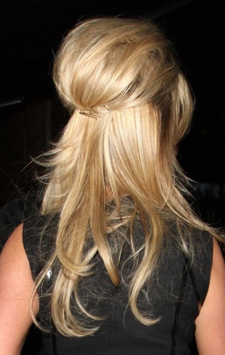 uzun saçlar için günlük updos