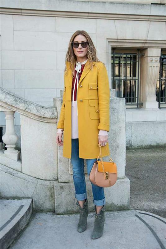 κρεμαστή τσάντα γυναικεία μόδα casual κίτρινο παλτό μικρή σχεδιάστρια τσάντα